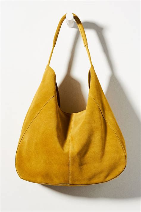 slouchy suede tote bag